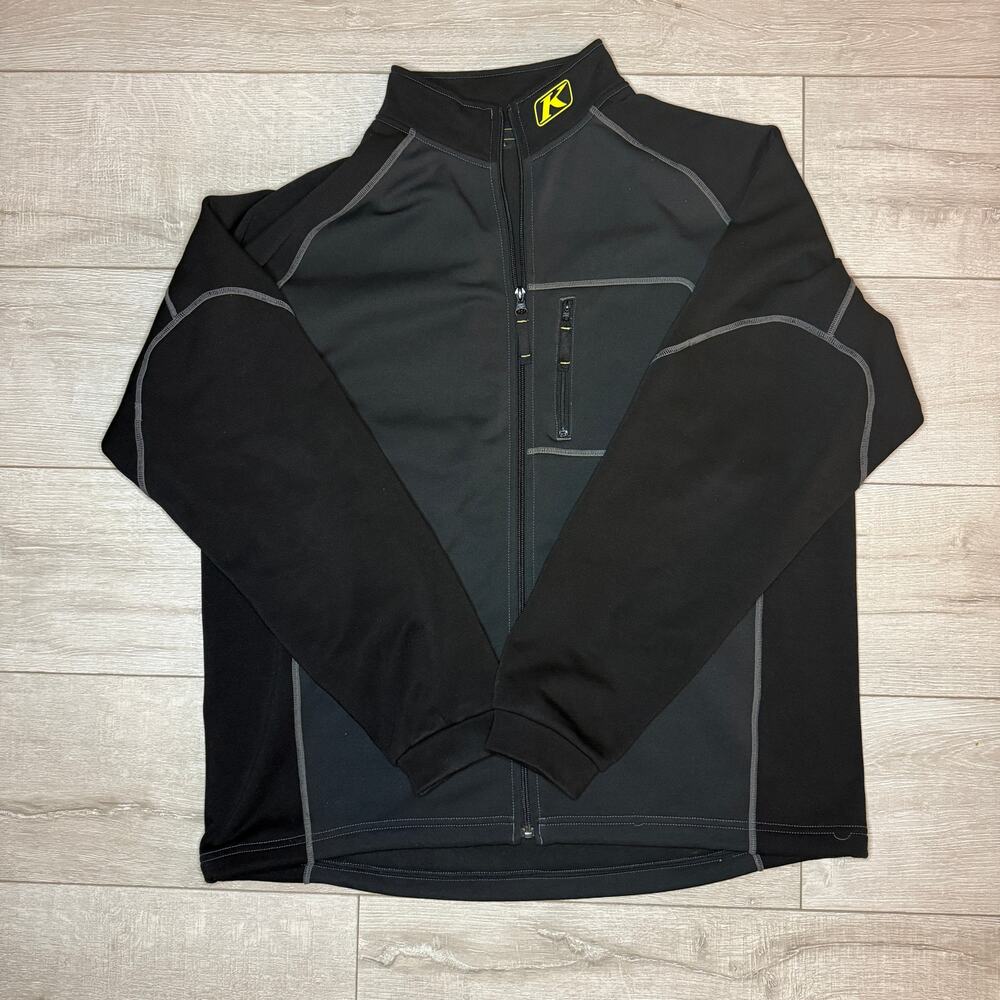Klim Inferno Jacket Mens Size Large Black Full Zip Fleece Mid Layer Snowmobile